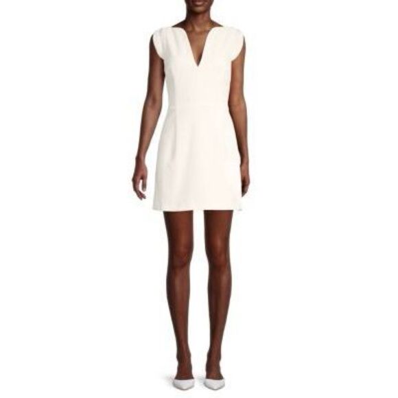 French Connection White Sheath Dress – Size 12 (US) / UK 16 – New with Tags - Picture 1 of 16
